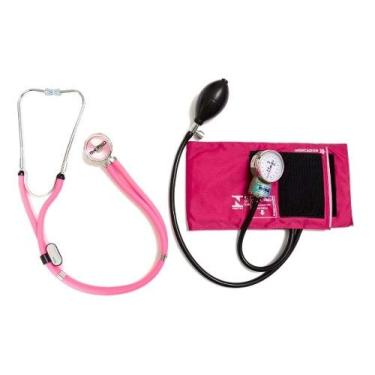 Imagem de Aparelho De Pressão Rosa Com Esteto Rappaport Rosa Pa Med