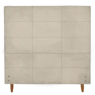 Imagem de Cabeceira Larissa De 1 Mt Para Colchão Solteiro-Suede Bege