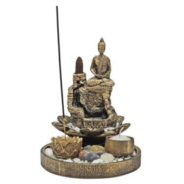 Imagem de Jardim Zen de 2 Andares C/Incensário Cascata Buda + Incensos (Buda Hindu)