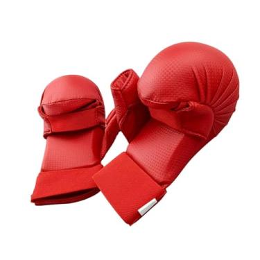 Imagem de rockible Luvas de boxe mma luvas de kickboxing luvas de karatê para treino de sparring, Vermelho XL