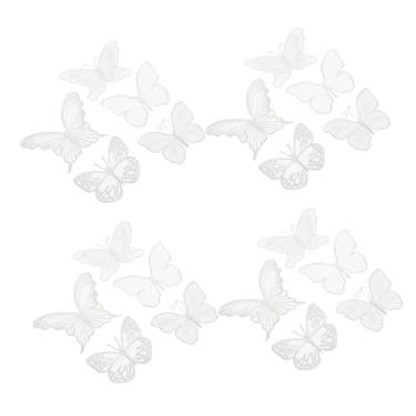 Imagem de NUOBESTY 100 Peças borboleta oca tridimensional apliques de roupas DIY apliques de borboletas faça você mesmo decoração vestido formal vestido de convidada de casamento remendos