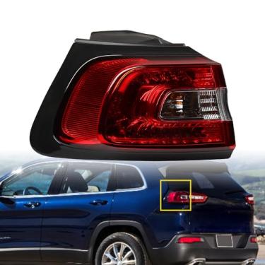 Imagem de Astra Depot Substituição da lanterna traseira esquerda para Jeep Cherokee 2014-2018 Luz traseira de seta de freio externo lado do motorista CH2804107C P64510NSF 68102907AF