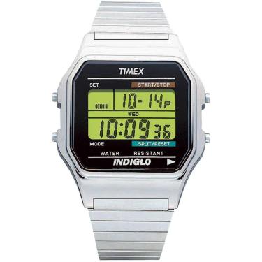 Imagem de Relógio Timex Masculino Ref: T78587 Vintage Classic Digital Silver Mola