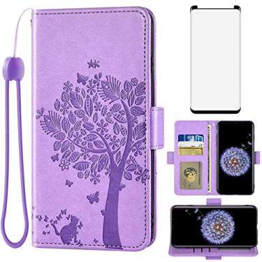 Imagem de Asuwish Capa tipo carteira compatível com Samsung Galaxy S10 Plus, vidro temperado, protetor de tela, porta-cartões, capa para celular para Glaxay S10+ Galaxies S10plus 10S Edge S 10 10 plus capas