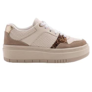 Imagem de Tenis Feminino Couro Off Print Alto Amanaki (Off Print, BR, Adulto, Numérico, 35)