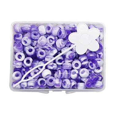 Imagem de 210 peças de ferramentas de trança de cabelo de contas de dreadlocks com caixa de armazenamento - Kit de decoração de cabelo DIY para meninas, crianças - Acessórios exóticos para penteados - Rainbow