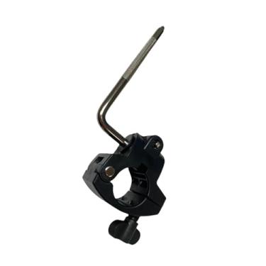 Imagem de kowaku Grampo de rack de bateria eletrônica, substituição, profissional, acessório de instrumento musical, anexo, suporte de clipe de bateria eletrônica, Clamp L Rod