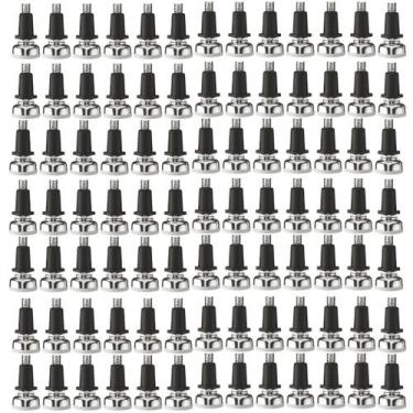 Imagem de Kit com 100 Sapata Pé Nivelador Base 21mm Zincado - HD Ferragens