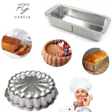 Imagem de Kit de 1 Forma Charlotte Decorada Gomada + 1 Forma Para Bolo Inglês Pã