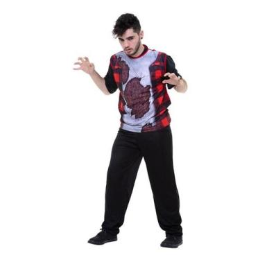 Imagem de Fantasia Lobisomem Masculina de Halloween - Global Fantasias, M 42 - 4