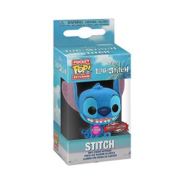 Imagem de FUNKO POP CHAVEIRO DISNEY LILO STITCH - STITCH FLOCKED *EX*