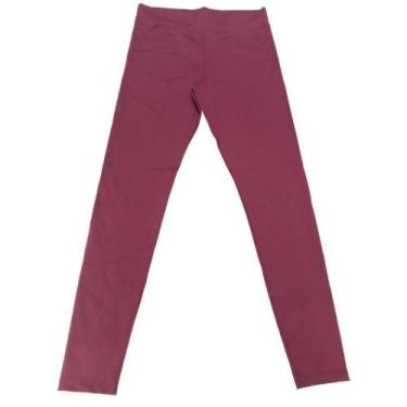 Imagem de Legging Plus Size Poliamida Cintura alta - DisciplinaMF, Bordô, G2