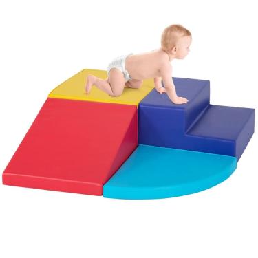 Imagem de Conjunto de brinquedos de escalada PaylessHere para crianças de 1 a 3 anos com espuma