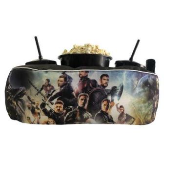 Imagem de Kit Almofada Com Porta Pipoca 1 Balde + 2 Copos Vingadores 3 - Maria d