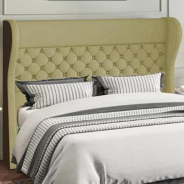 Imagem de Cabeceira box king havana - veludo bege - perfan móveis