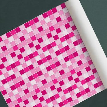 Imagem de Papel de parede adesivo azulejo ladrilho modelo pastilha - D. Lima Pro