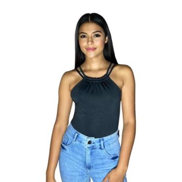 Imagem de Bori Body Feminino blusinha Sem Manga Varias Cores - COWGIRLS, Preto, 