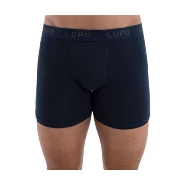 Imagem de Cueca Boxer Algodão com Elastano Lupo 615-002, 2800, Marinho, GG
