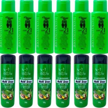 Imagem de Revenda Atacado 6 Gel Detonador com 21 Ervas + 6 Gel Massageador Multi