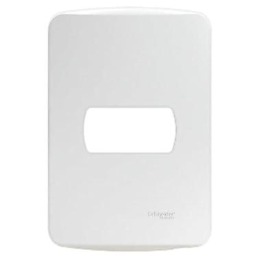 Imagem de Placa 4X2 1 Posto Branca Miluz S3B77110, Schneider Electric