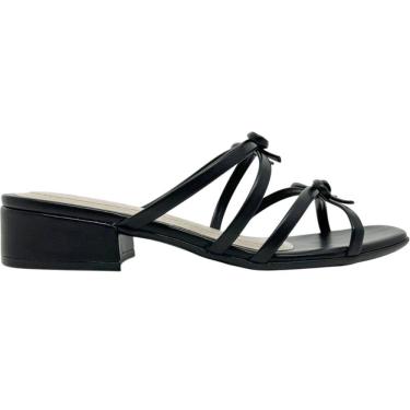 Imagem de Tamanco Feminino Casual Dia a Dia Passeio com Laço Salto Baixo Conforto Ramarim 2453201
