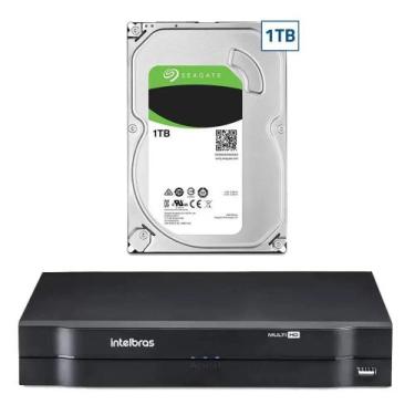 Imagem de Dvr gravador 8 canais mhdx Full hd intelbras + hd 1tb