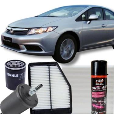 Imagem de Kit De Filtros Revisão Honda Civic Flex 1.8 16v G9 20122013 - TECFIL