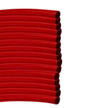 Imagem de Espaguete termo-retratil 4mm vermelho sibratec kit c/ 15mts