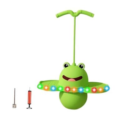 Imagem de oshhni Pogo Jump Ball Brinquedo de salto alto para meninos, prancha de salto, bola quicando para esportes, playground em casa, exercícios de condicionamento, Verde