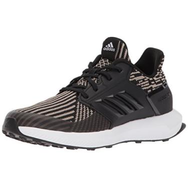 Imagem de adidas Tênis infantil Rapidarun Knit C, Preto/Preto/Branco, 12 Big Kid