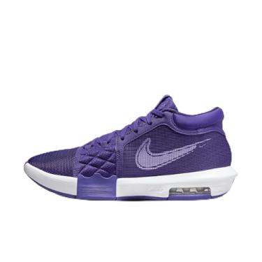 Imagem de Tênis de basquete Lebron Witness 8 (Team Bank) (FB9944-500, roxo campo/roxo campo/branco) tamanho 45