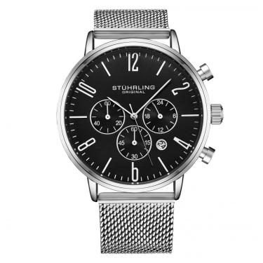 Imagem de Relógio Masculino Stuhrling Monaco 3932 Quartzo 41mm, Prata