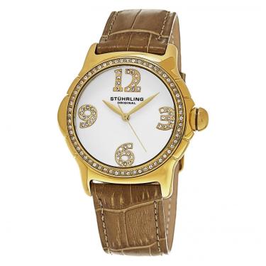 Imagem de Relógio Feminino Stuhrling Chique 592 Quartzo 38mm, Dourado
