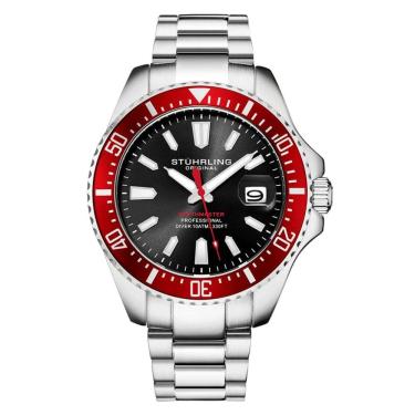 Imagem de Relógio Masculino Stuhrling 3950A Diver Quartzo 42mm, Prata