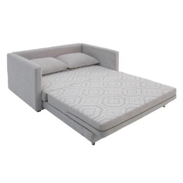 Imagem de Sofa Cama Casal 147cm Trento Estofama, Bege