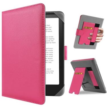 Imagem de HoYiXi Capa universal para Kindle Paperwhite/Colorsoft 2024 de 7,8 polegadas, compatível com 17.3 cm Paperwhite Kobo Clara HD/Kobo Clara 2E eReader, capa protetora com suporte dobrável, bolso