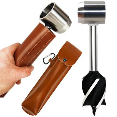 Imagem de MinliGUY Bushcraft trado manual, broca de madeira com olho escocês de 3,8 cm, ferramenta de sobrevivência Settlers Wrench