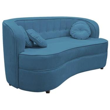 Imagem de Sofá Curvo 2 Lugares Orgânico Sala Recepção Escritório Decorativo Luxo