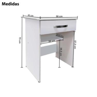 Imagem de Mesa de Estudo - Modelo 58cm de Largura - Ejn Commerce