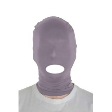 Imagem de Sheface Máscara masculina e feminina de elastano com capuz de boca aberta para fantasia de cosplay de Halloween