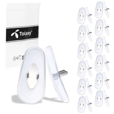 Imagem de Tolaxy 12 pares de peças de nariz de substituição de silicone macio para Ray-Ban Aviator RB3025 | RB3044 | RB3026 | RB3030 | RB3211 | RB3362 | Óculos de sol Clubmaster, protetores de nariz