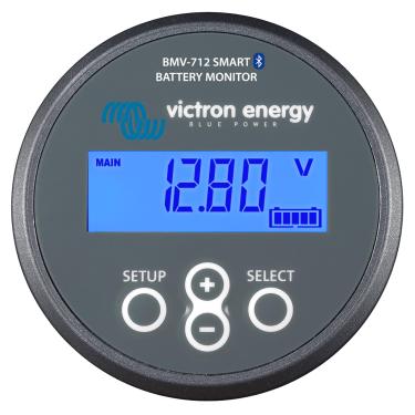 Imagem de Victron Energy Monitor de bateria inteligente BMV-712 com derivação - 6,5-70 VDC - Display, Bluetooth e informações detalhadas no aplicativo - cinza