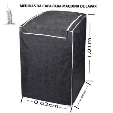 Imagem de Capa Para Maquina De Lavar Roupas - 10 a 12 kg - Diversas Cores - FENT