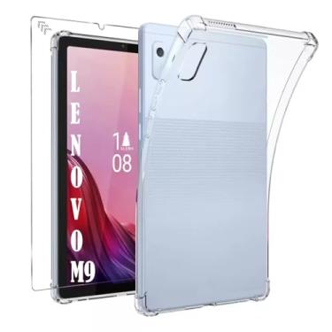 Imagem de Capa case capinha Silicone Tpu Para Lenovo Tab M9 9" Polegadas Ano 2022 Premium Anti Impacto, Anti Shock Alamo com pelicula