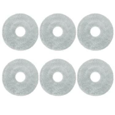 Imagem de HUAYUWA Kit de acessórios para aspirador de pó compatível com Xiao-Mi X20 Max/X20 Pro, peças de substituição de aspirador de pó e limpador de esfregão (6 panos de limpeza de panos de limpeza de panos)