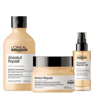 Imagem de Kit L'Oréal Professionnel Serie Expert Absolut Repair Gold Quinoa Trip