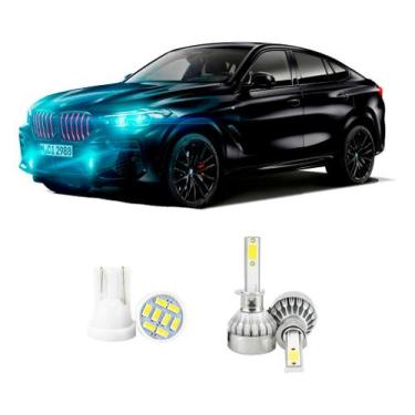 Imagem de Lampada Led Farol Baixo Bmw X6 2010 A 2022 20000lm - V10, Branco