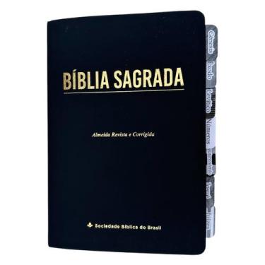 Imagem de Biblia basica Arc Preta com Abas adesivas Letra gigante - CENTRAL