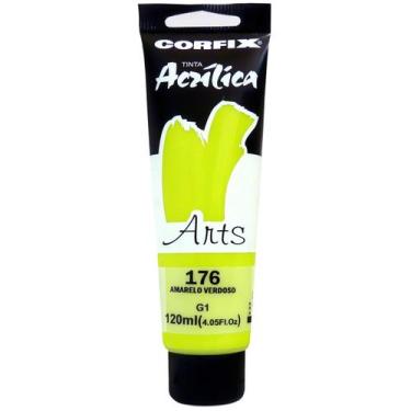 Imagem de Tinta Acrílica Arts Corfix 120ml G1 - 85120, 176 - AMARELO VERDOSO