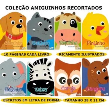 Imagem de Coleção De Livro Infantil - Amiguinhos Recortados - 8 Livros